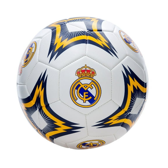 Icon Sports Real Madrid CF Soccer Ball Official Licensed - Size 5, Kaleidoscope White