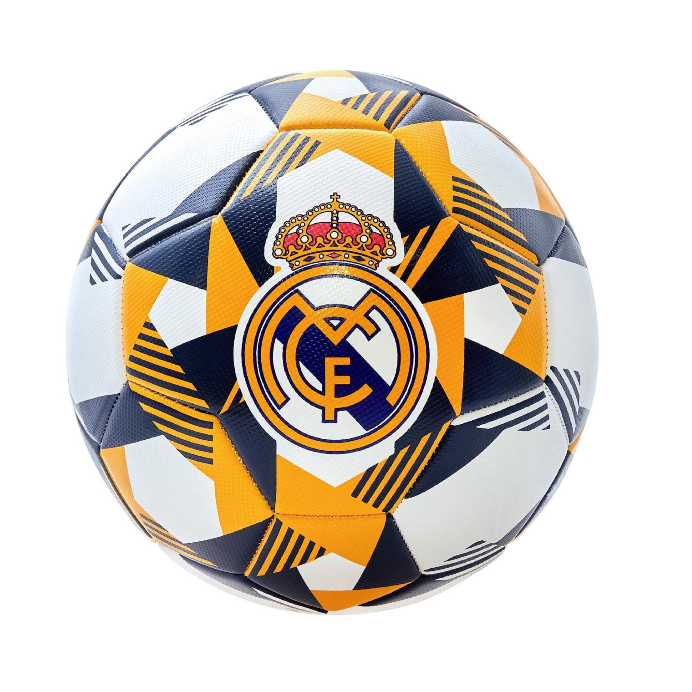 Icon Sports Real Madrid CF Soccer Ball Official Licensed - Size 5, Prism White