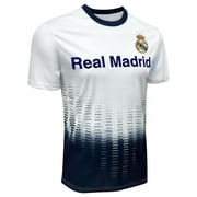 Icon Sports Men Compatible with Real Madrid Sublimation Logo Poly Soccer Jersey - White M