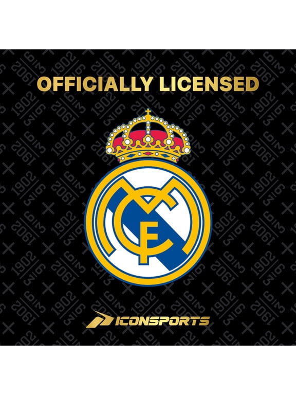 Real Madrid Offically Licensed Jersey - Adult Soccer Game Day Jersey Inspired Shirt | Frequency, Navy, Small