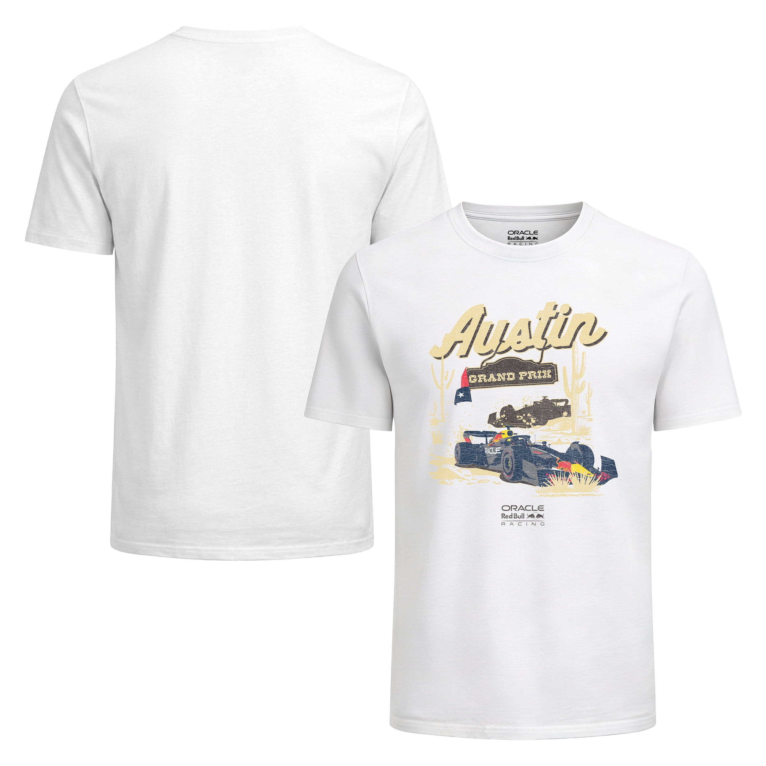 Icon Sports Red Bull Men's Cotton T-shirt, White Round Neck Graphic Tee