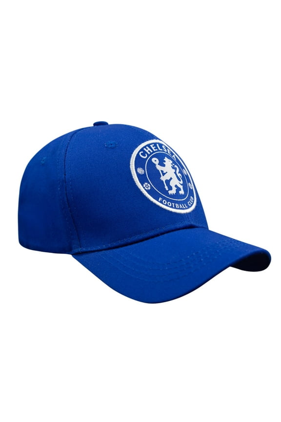 Soccer Chelsea FC Embroidered Logo 6 Panel Cap - Blue