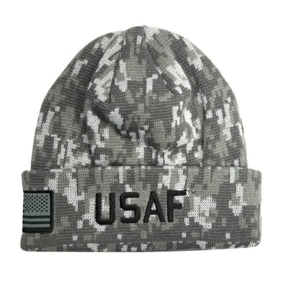Icon Sports U.S. Air Force Licensed Adult Winter Beanie 4– [Custom Initials/Number]