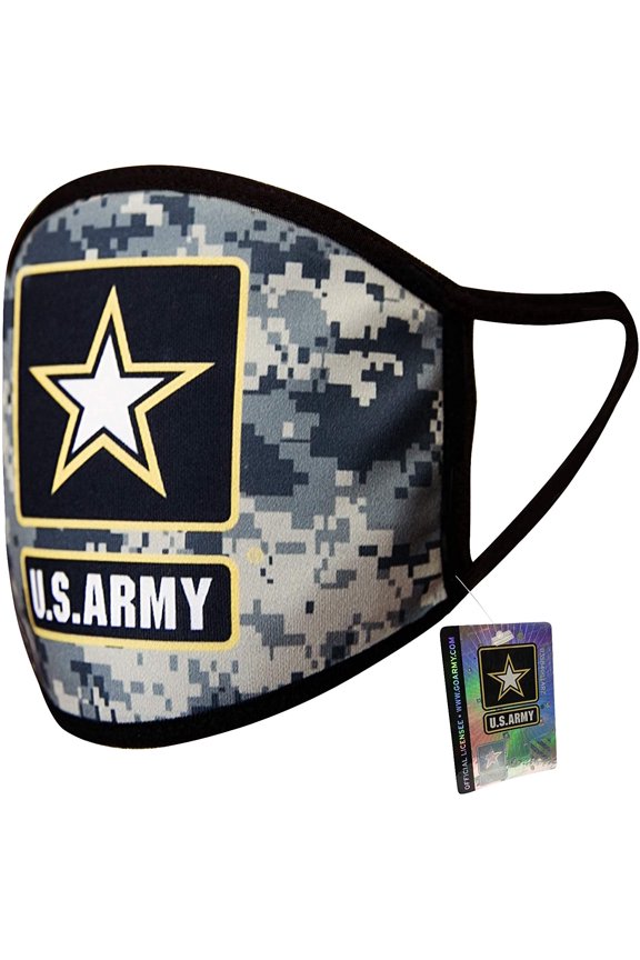U.S. Army Military Officially Licensed Primary Logo Reusable Face Covering Cloth 01-1