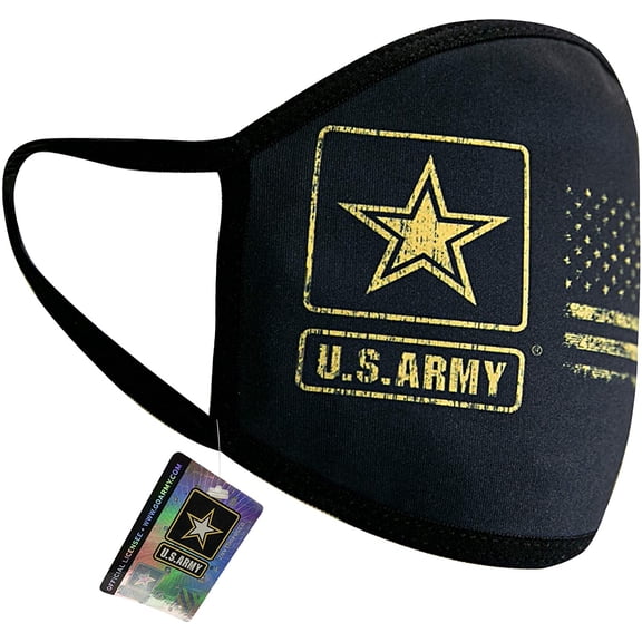 Icon Sports U.S. Army Military Officially Licensed Primary Logo Reusable Face Covering Cloth 01-5