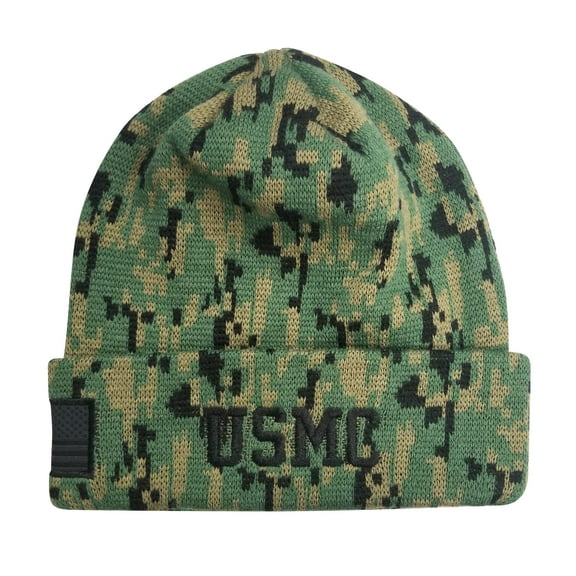 Icon Sports U.S. Marine Corps Official Licensed Winter Soccer Beanie USMC Green