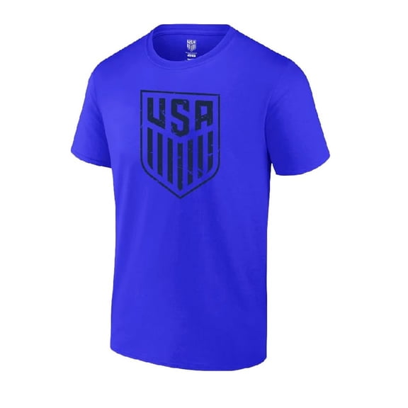 Icon Sports U.S. Soccer Federation USMNT Adult Big Logo T-Shirt [Royal Blue, Medium]