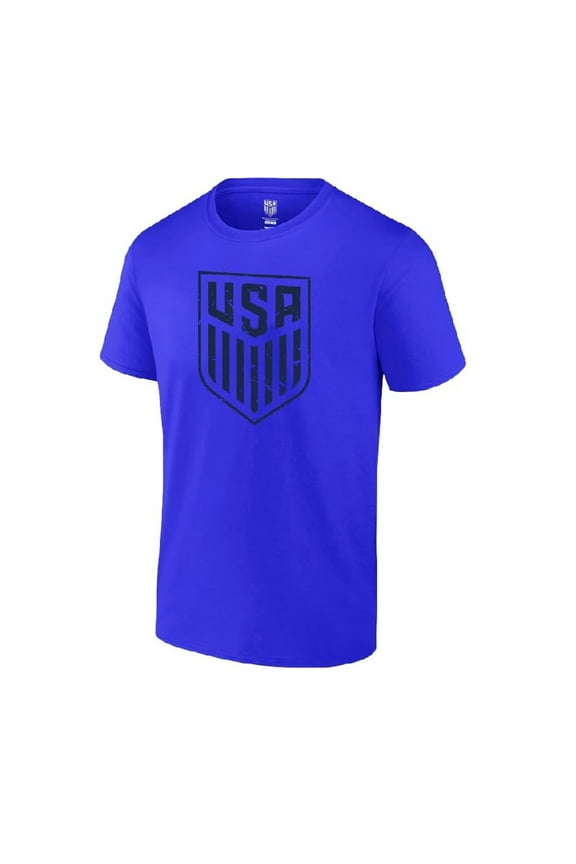 U.S. Soccer Federation USMNT Adult Big Logo T-Shirt [Royal Blue, Large]