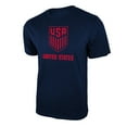 thumbnail image 1 of Icon Sports U.S. Soccer Federation USMNT Logo Adult T-Shirt Grey w/ Red Logo - Small, 1 of 1
