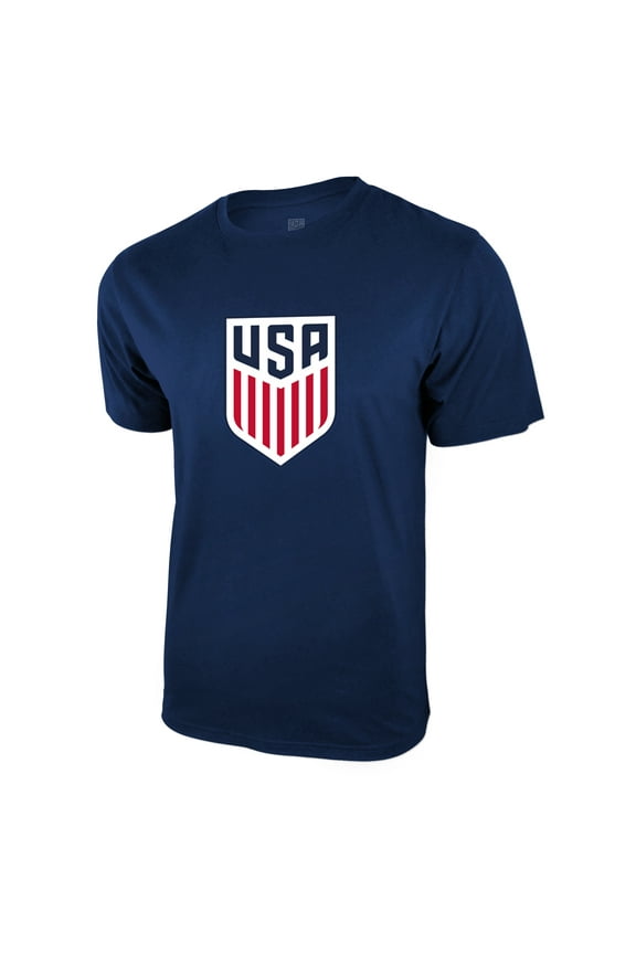 U.S. Soccer Federation USMNT Logo Adult T-Shirt Navy Logo - Medium