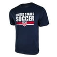 thumbnail image 1 of Icon Sports U.S. Soccer Federation USMNT Logo Adult T-Shirt Navy Logo Word - XL, 1 of 1