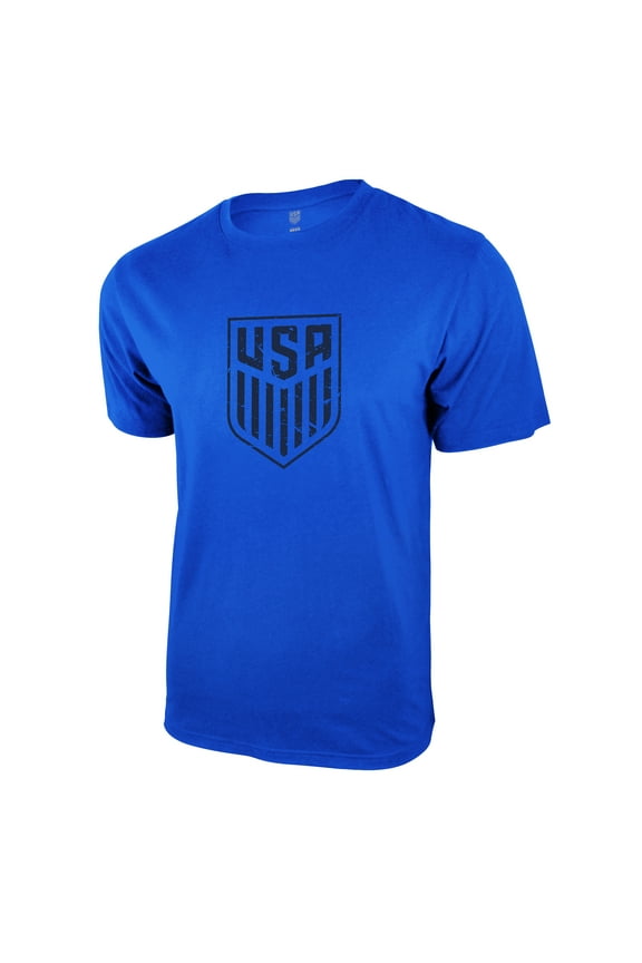 U.S. Soccer Federation USMNT Logo Adult T-Shirt Royal Blue Color - Small