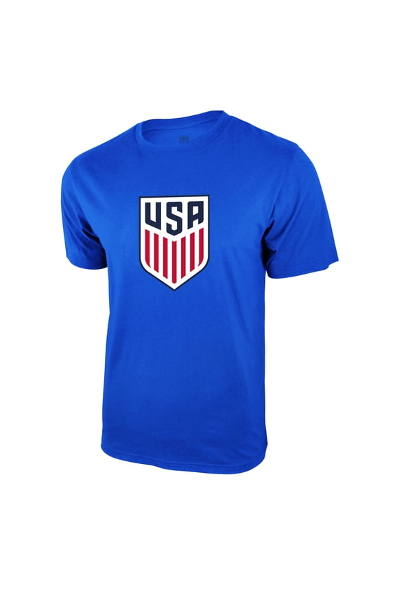 U.S. Soccer Federation USMNT Logo Adult T-Shirt Royal Blue Logo - Large