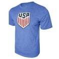 thumbnail image 1 of Icon Sports U.S. Soccer Federation USMNT Logo Adult T-Shirt Sky Blue Logo - Large, 1 of 1