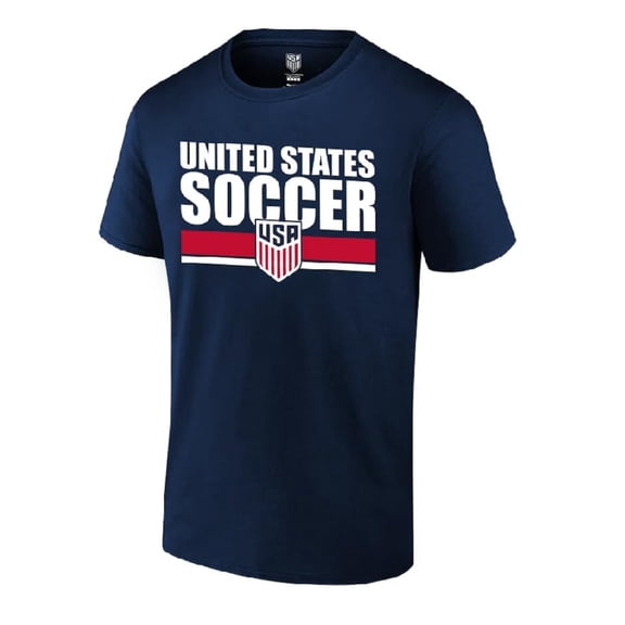 Icon Sports U.S. Soccer Federation USMNT Pop Style T-Shirt Adult Size [Navy, Small]