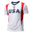 thumbnail image 1 of Icon Sports U.S. Soccer Gameday Jersey, 100% Polyester, White, YXS-XXL, 1 of 9
