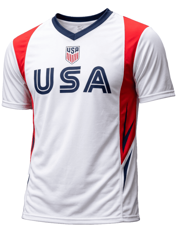 U.S. Soccer Gameday Jersey, 100% Polyester, White, YXS-XXL