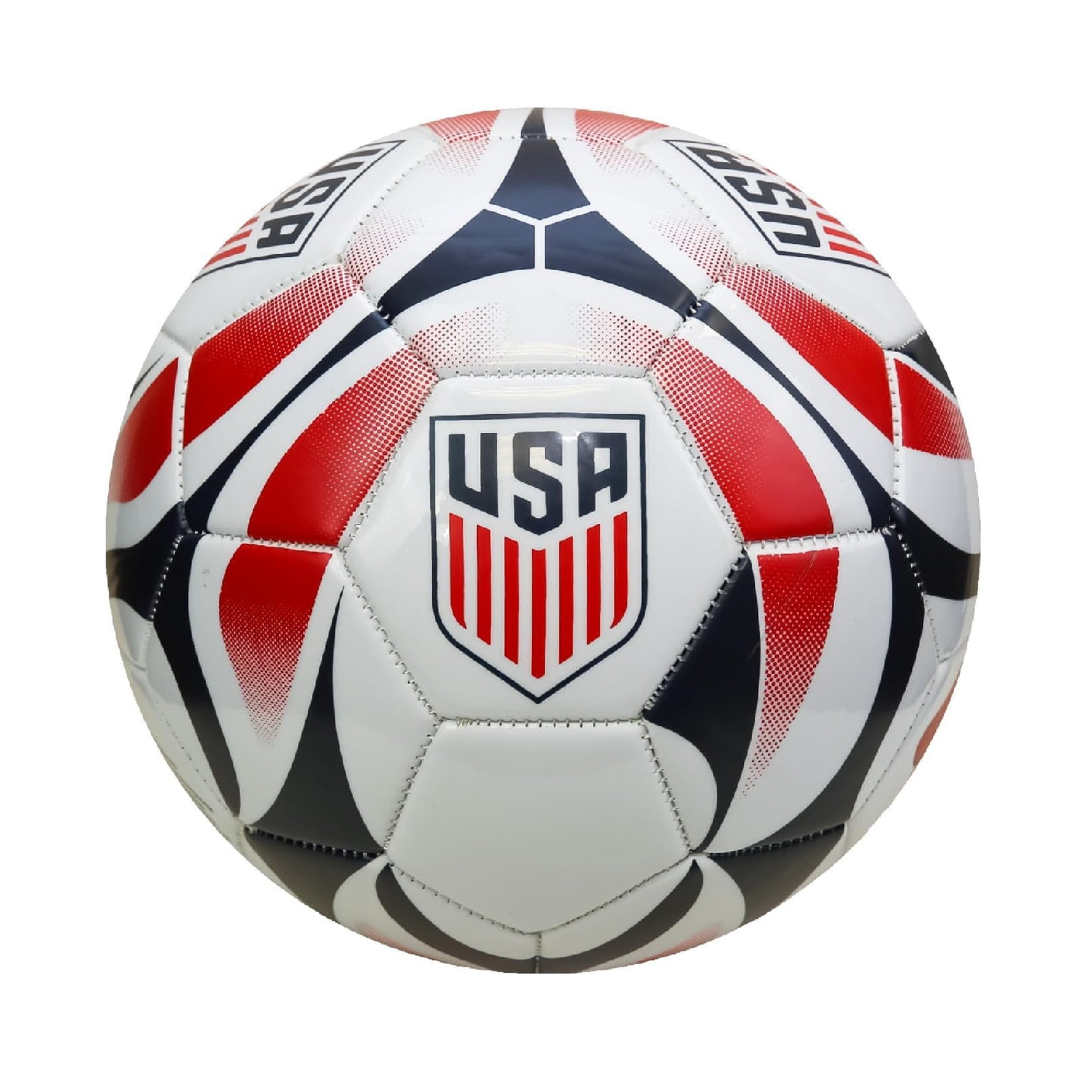 Icon Sports U.S. Soccer Official Licensed Soccer Ball - Inked [White Red] Size 5