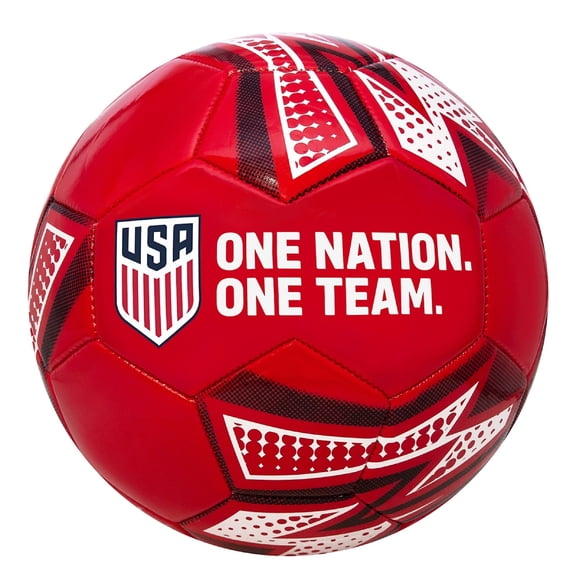 Icon Sports U.S. Soccer Pop Art Design Soccer Ball Size 5 [Red]