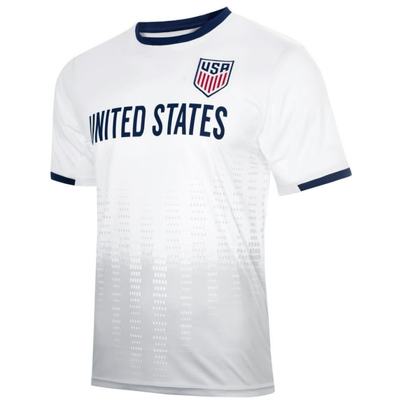 Icon Sports U.S. Soccer USMNT FREQUENCY Design Game Day Adult Shirt Mens [Medium]