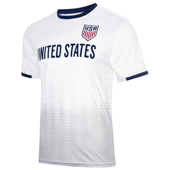 Icon Sports U.S. Soccer USMNT FREQUENCY Design Game Day Adult Shirt Mens [Small, Add Name/Number]