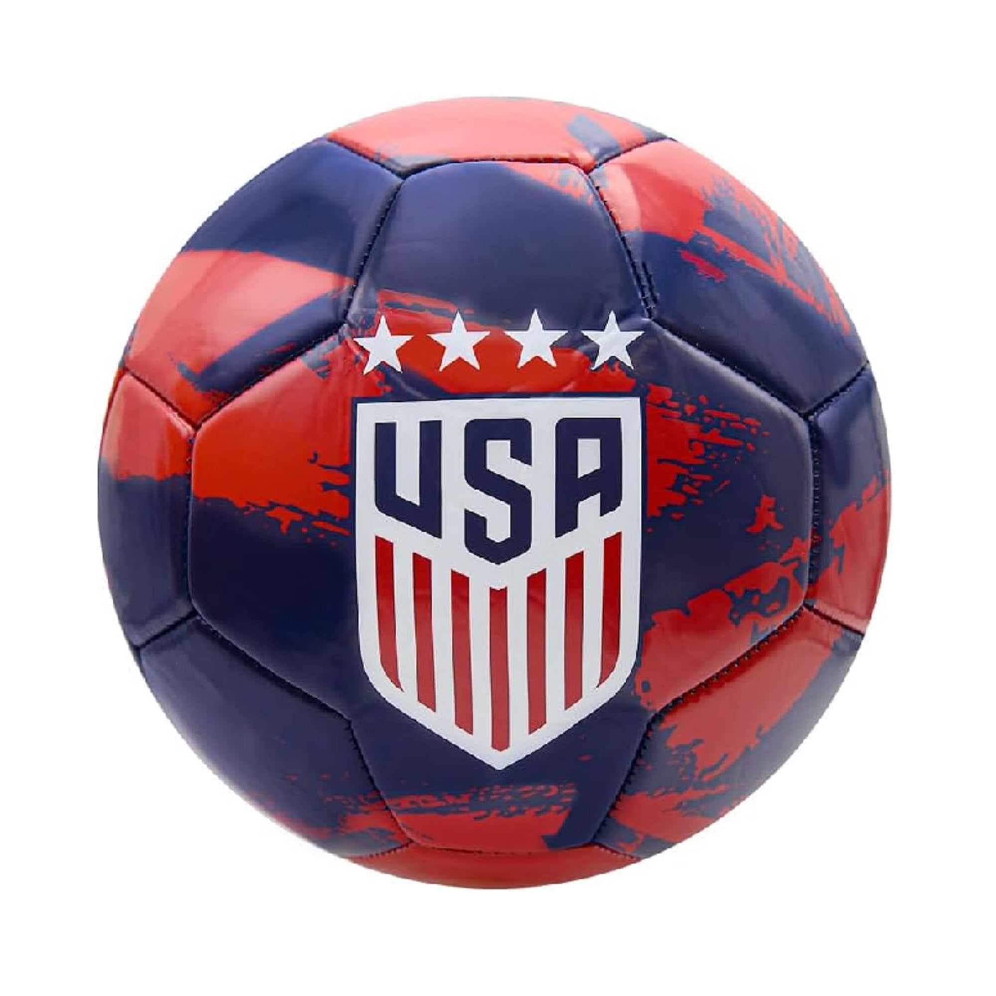 Icon Sports U.S. Soccer USWNT Size 5 Soccer Ball - Brush [Navy Red] Size 5