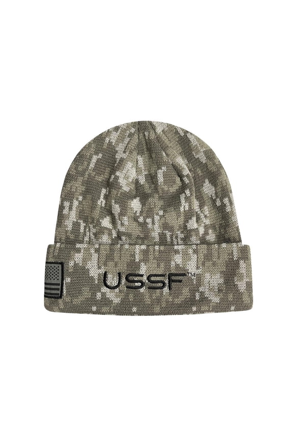 U.S. Space Force Licensed Adult Winter Beanie 1– [Custom Initials/Number]