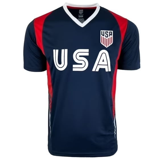 Icon Sports USA Soccer Jersey, Polyester, Navy, YXS-XXL