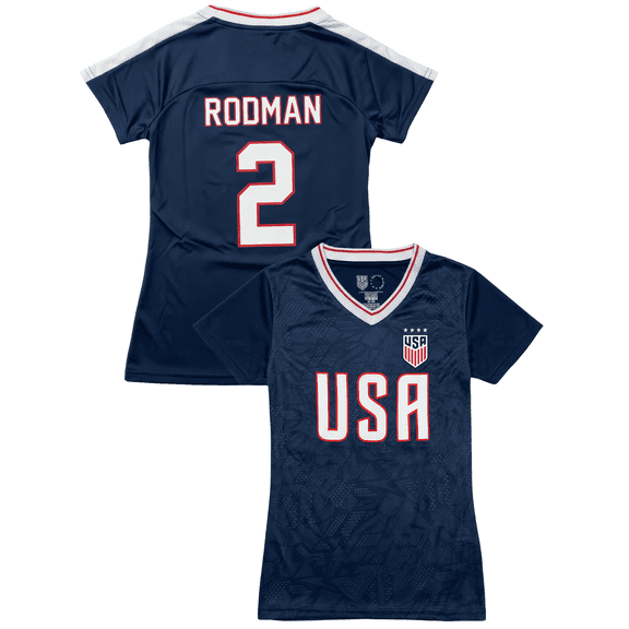 Icon Sports USA Trinity Rodman Jersey, Polyester, Navy, YXS-AM