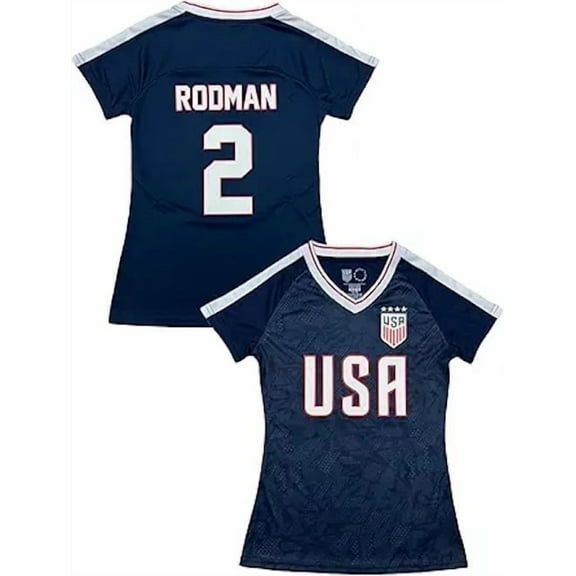 Icon Sports USA Trinity Rodman Jersey, Polyester, Navy, YXS-AM
