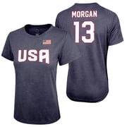 Icon Sports USWNT Player T Shirt Tee Official USA Flag USWNT Football Tee Top -Large 01