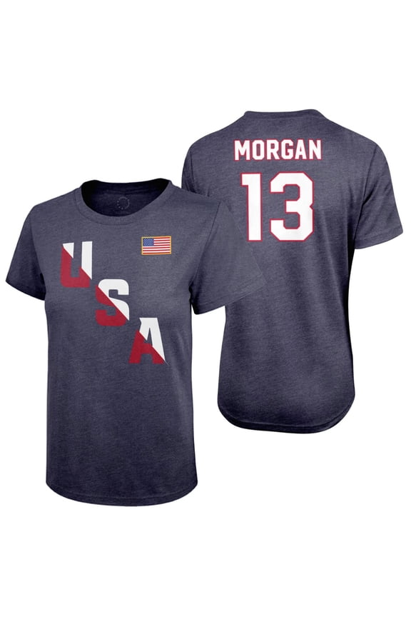 USWNT Player T Shirt Tee Official USA Flag USWNT Football Tee Top -Large 06