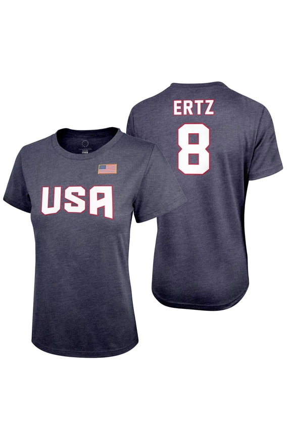 USWNT Player T Shirt Tee Official USA Flag USWNT Football Tee Top -XL 04