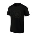 thumbnail image 1 of Icon Sports Unisex Adult Cotton Shirt - Blackout Series - International Club [Manchester City, Small] - Custom Name/Number, 1 of 4
