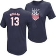 thumbnail image 1 of Icon Sports Unisex Alex Morgan Blue USWNT Player Name & Number T-Shirt, 1 of 2