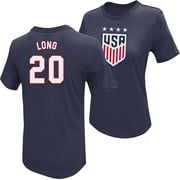 Icon Sports Unisex Allie Long Blue USWNT Player Name & Number T-Shirt