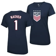 Icon Sports Women's Alyssa Naeher Blue USWNT Player Name & Number T-Shirt