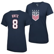 Icon Sports Women's Julie Ertz Blue USWNT Player Name & Number T-Shirt