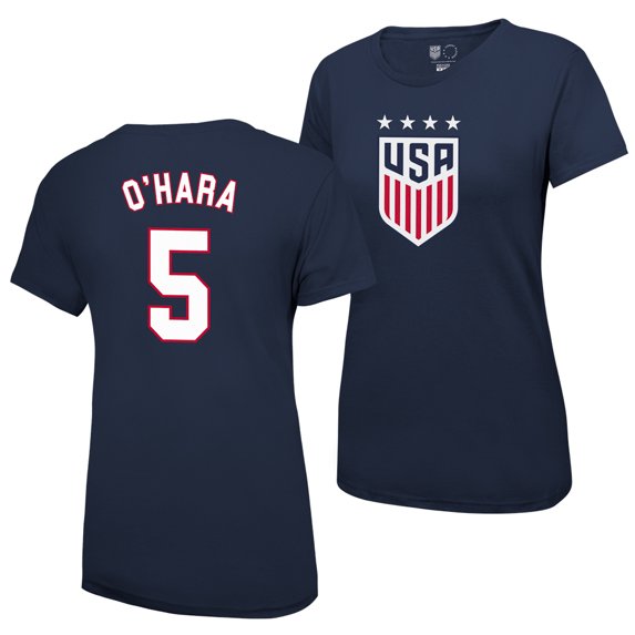 Icon Sports Women's Kelley O'Hara Blue USWNT Player Name & Number T-Shirt