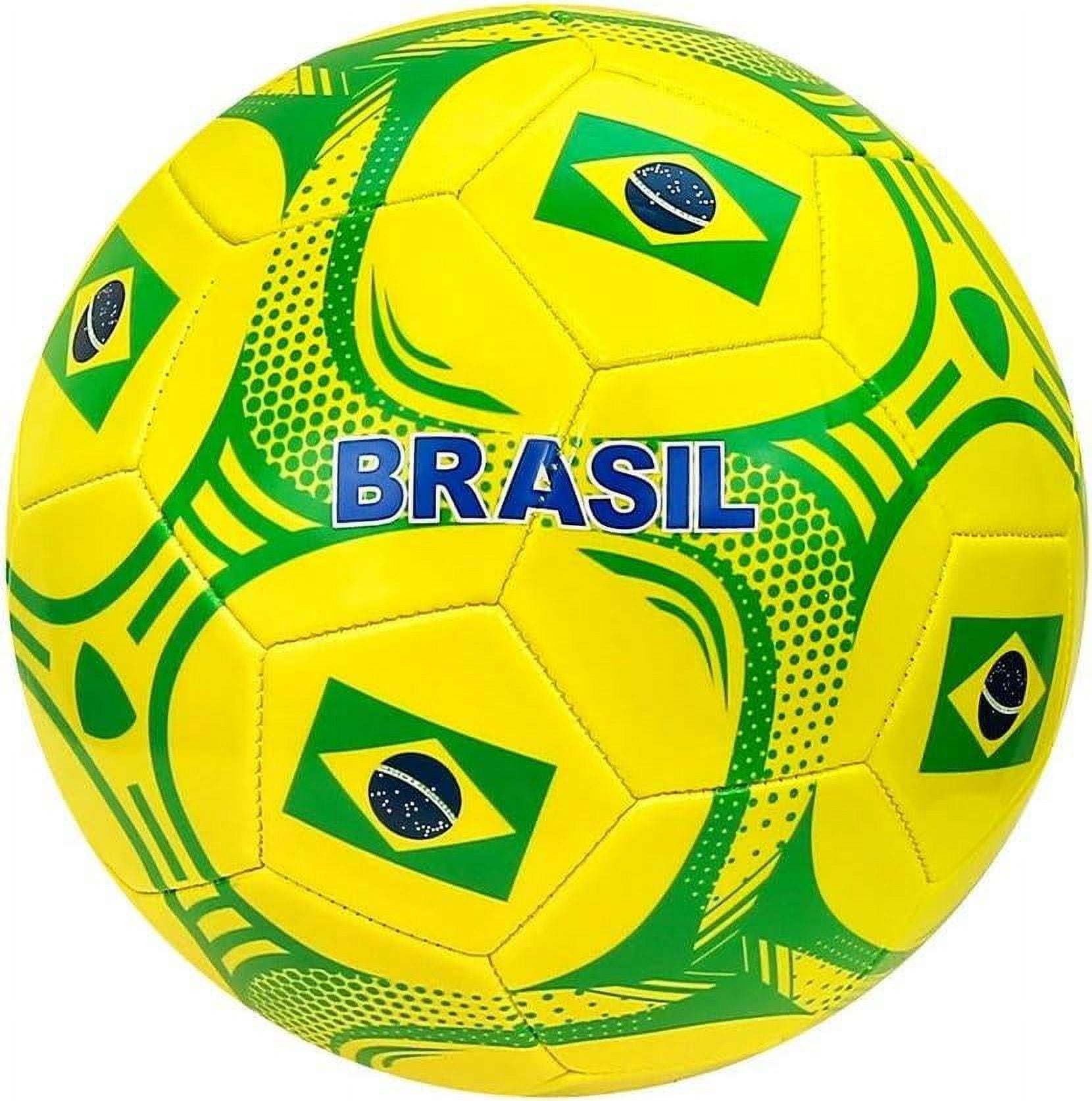 Icon Sports World Cup Country Soccer Balls Training Outdoor Futbol Size 5, Brazil