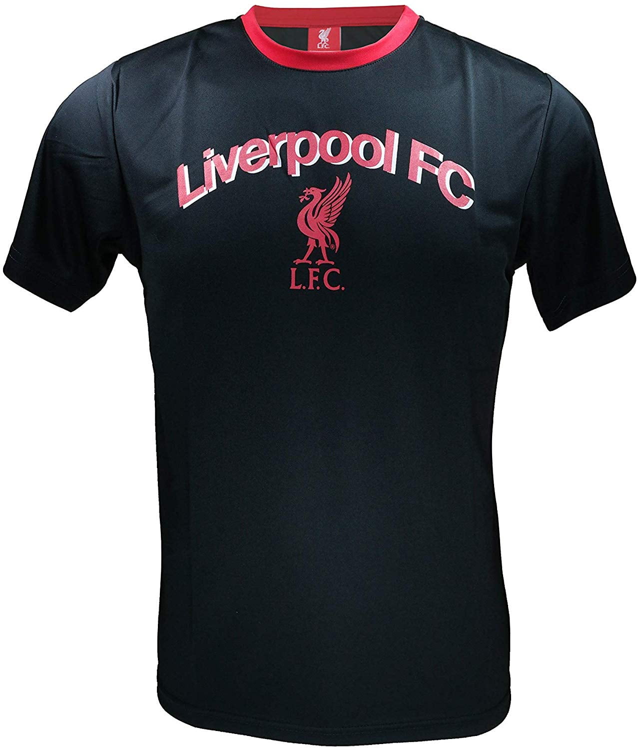 Youth Liverpool FC Black Training Jersey - Officially Licensed Boys' Soccer Shirt (Sizes YS-YXL)