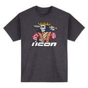 Icon Suicide King Mens Short Sleeve T-Shirt Heather Charcoal SM