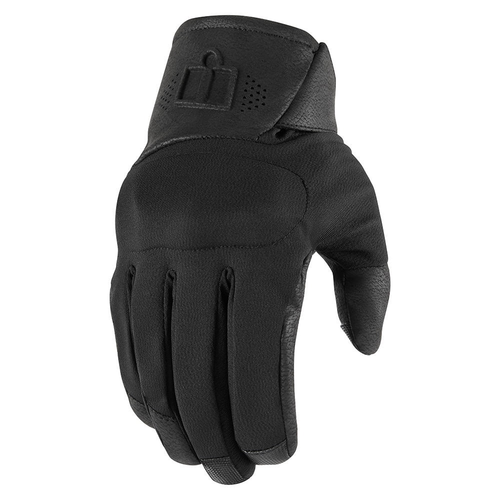 Icon Tarmac 2 Mens Textile Motorcycle Gloves Black LG - Walmart.com