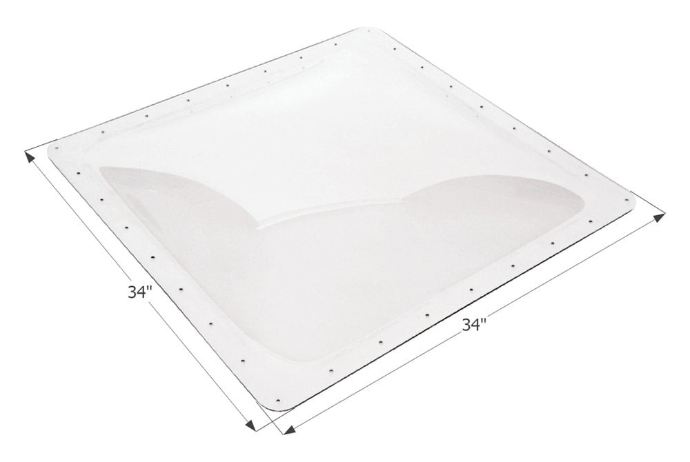 Icon Technologies 01863 - 34"W x 34"L White Square Outer Skylight