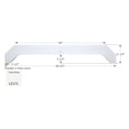 thumbnail image 1 of Icon Technologies 12171 - FS2171 66-3/4"L x 11-1/4"H (5-1/4" Arch Heigh) Polar White Tandem Fender Skirt for Thor Komfort Model, 1 of 2