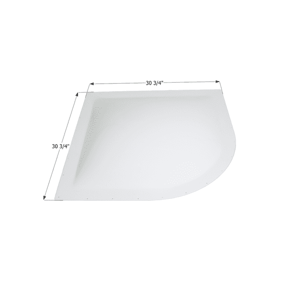 Icon Technologies 12591 - 30.8"W x 30.8"L White Radius Outer Skylight