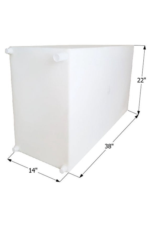 12717 - WT2453 50 gal. Fresh Water Tank with 1/2" Fittings (38"L x 22"W x 14"H)