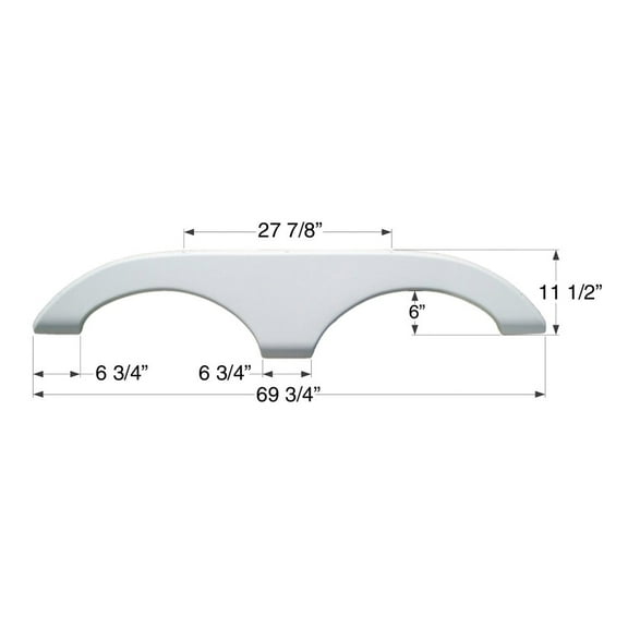 Icon Technologies Double FS710 RV Fender Skirts