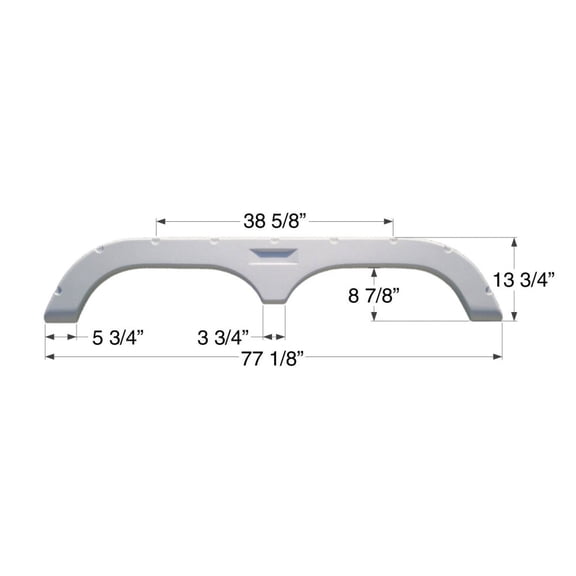Icon Technologies Tandem Fleetwood FS720 RV Fender Skirts