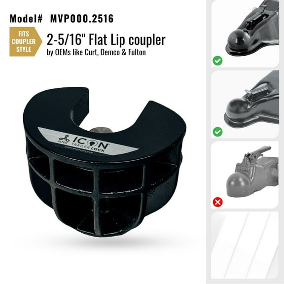 Icon Trailer Lock - for 2-5/16